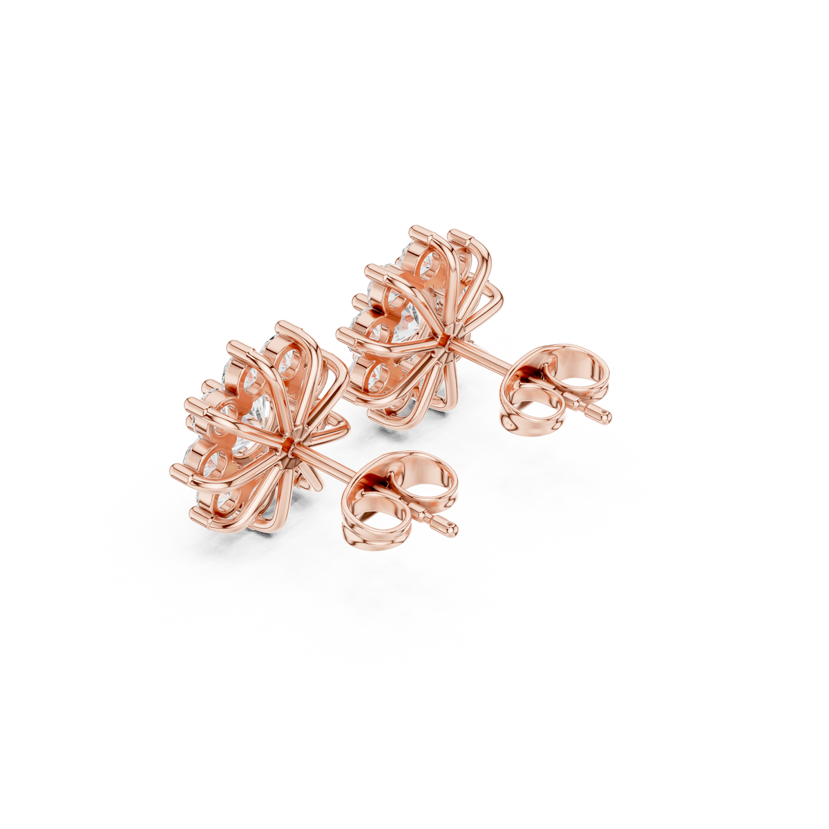 Virelia Radiant Floral Cluster Studs