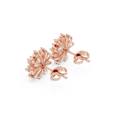 Virelia Radiant Floral Cluster Studs