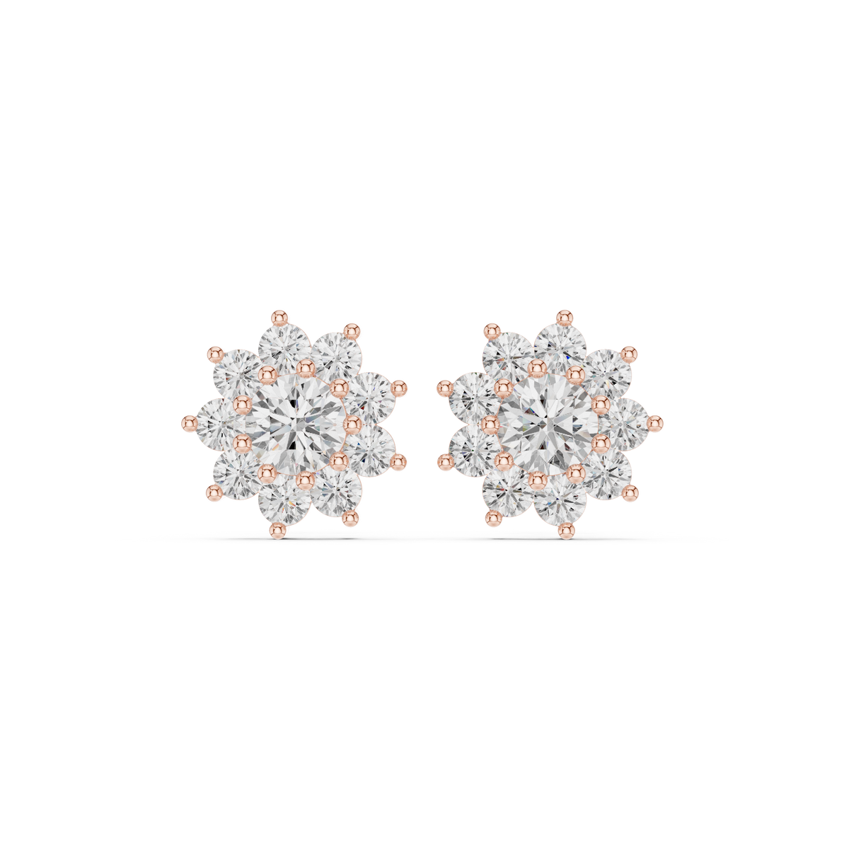 Virelia Radiant Floral Cluster Studs
