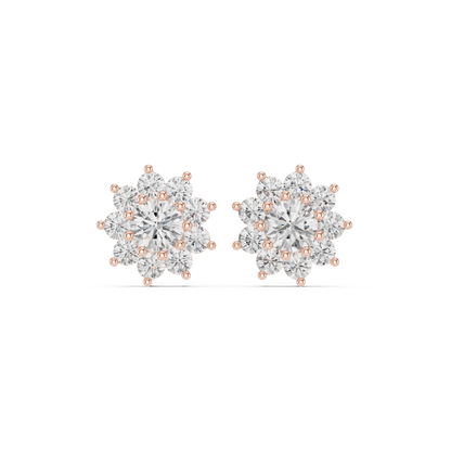 Virelia Radiant Floral Cluster Studs