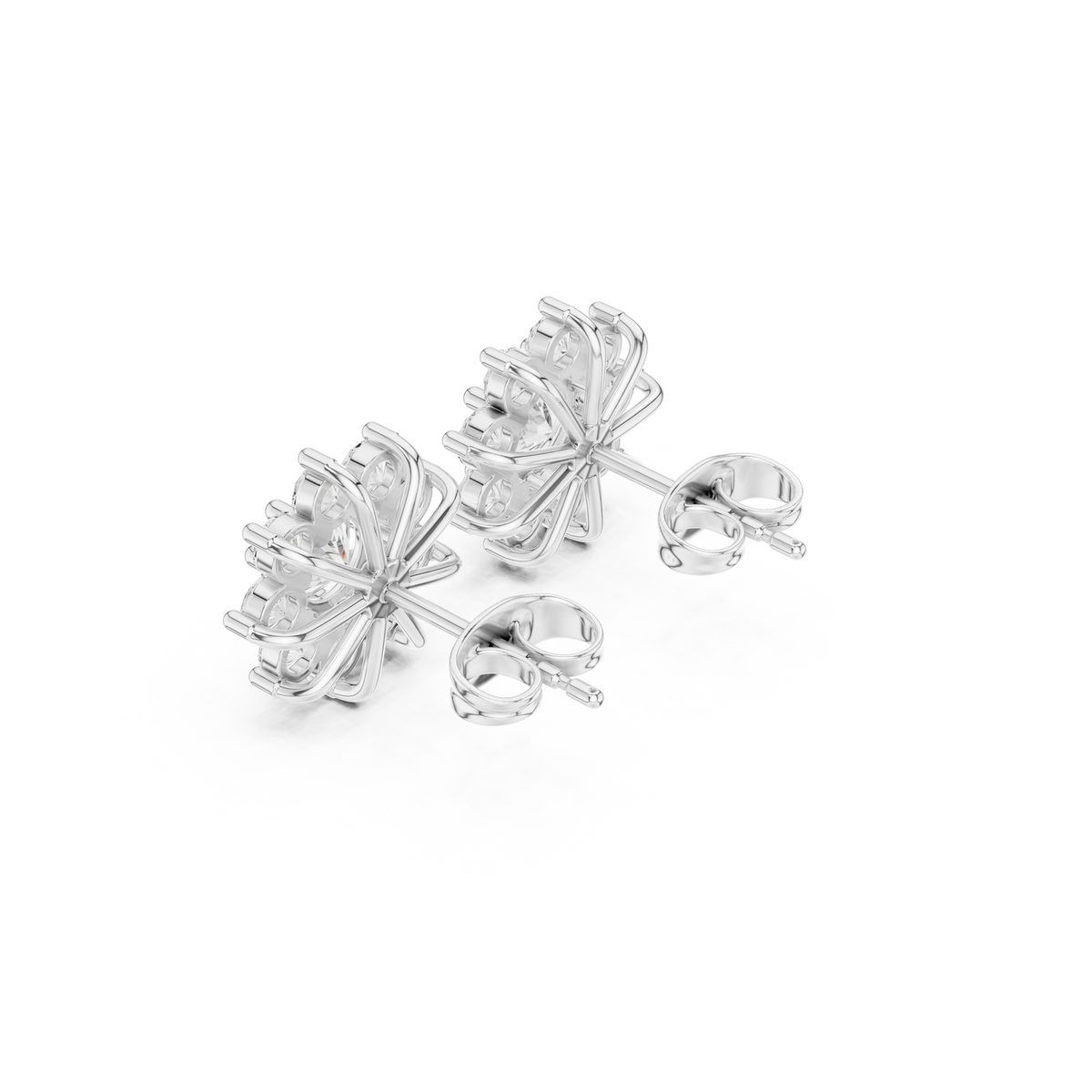 Virelia Radiant Floral Cluster Studs