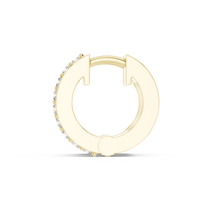 Selvara Round Diamond Hoops