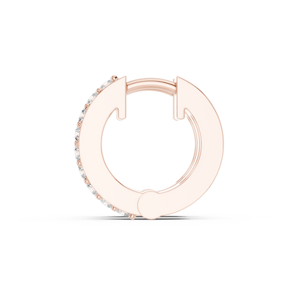 Selvara Round Diamond Hoops
