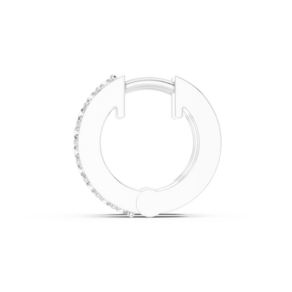 Selvara Round Diamond Hoops