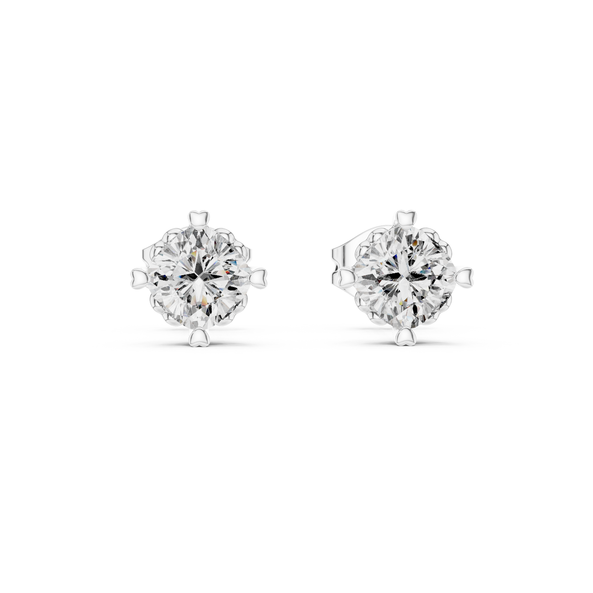 Elowen Cushion Diamond Bloom Studs