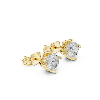 Elowen Cushion Diamond Bloom Studs