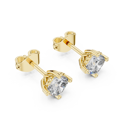 Elowen Cushion Diamond Bloom Studs