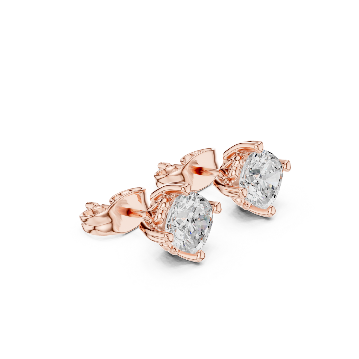 Elowen Cushion Diamond Bloom Studs