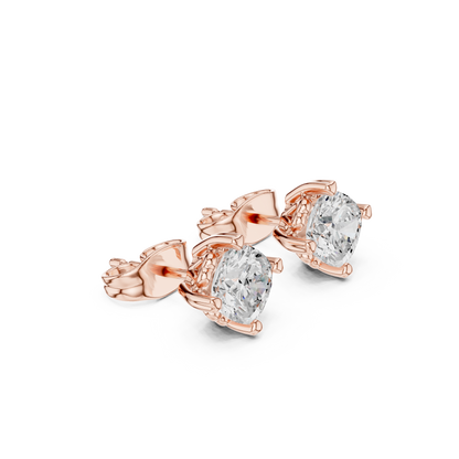 Elowen Cushion Diamond Bloom Studs