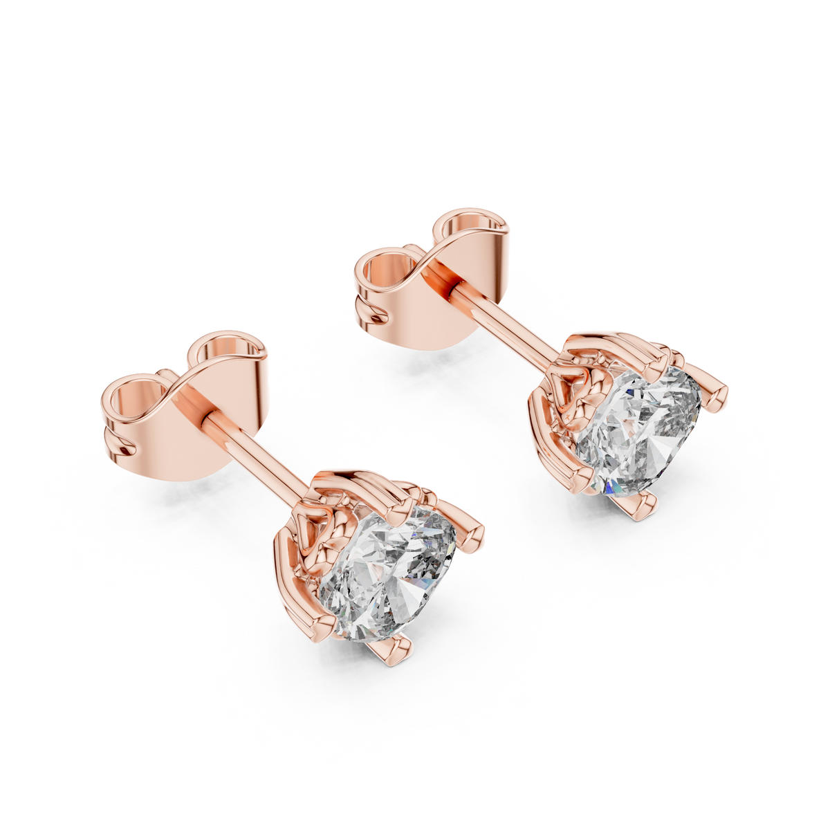 Elowen Cushion Diamond Bloom Studs