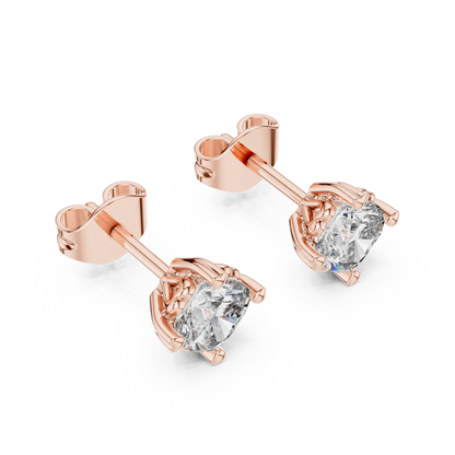 Elowen Cushion Diamond Bloom Studs