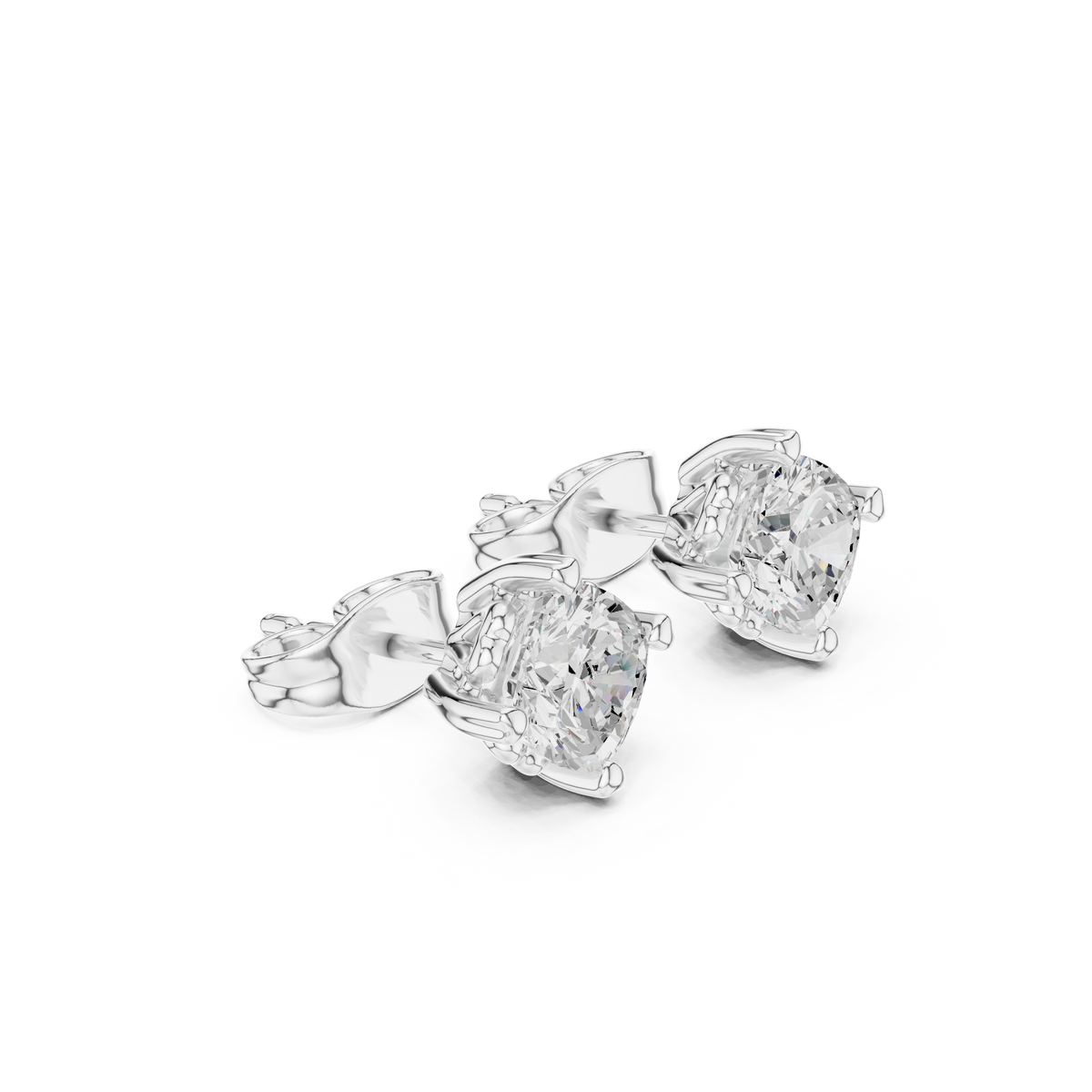 Elowen Cushion Diamond Bloom Studs