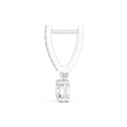 Aurevyn Oval Pavé Bar Drop Earring