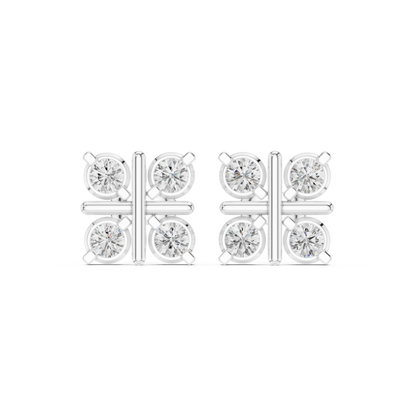 Avenelle Quad Cross Diamond Studs