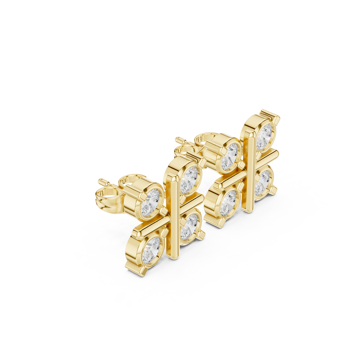 Avenelle Quad Cross Diamond Studs