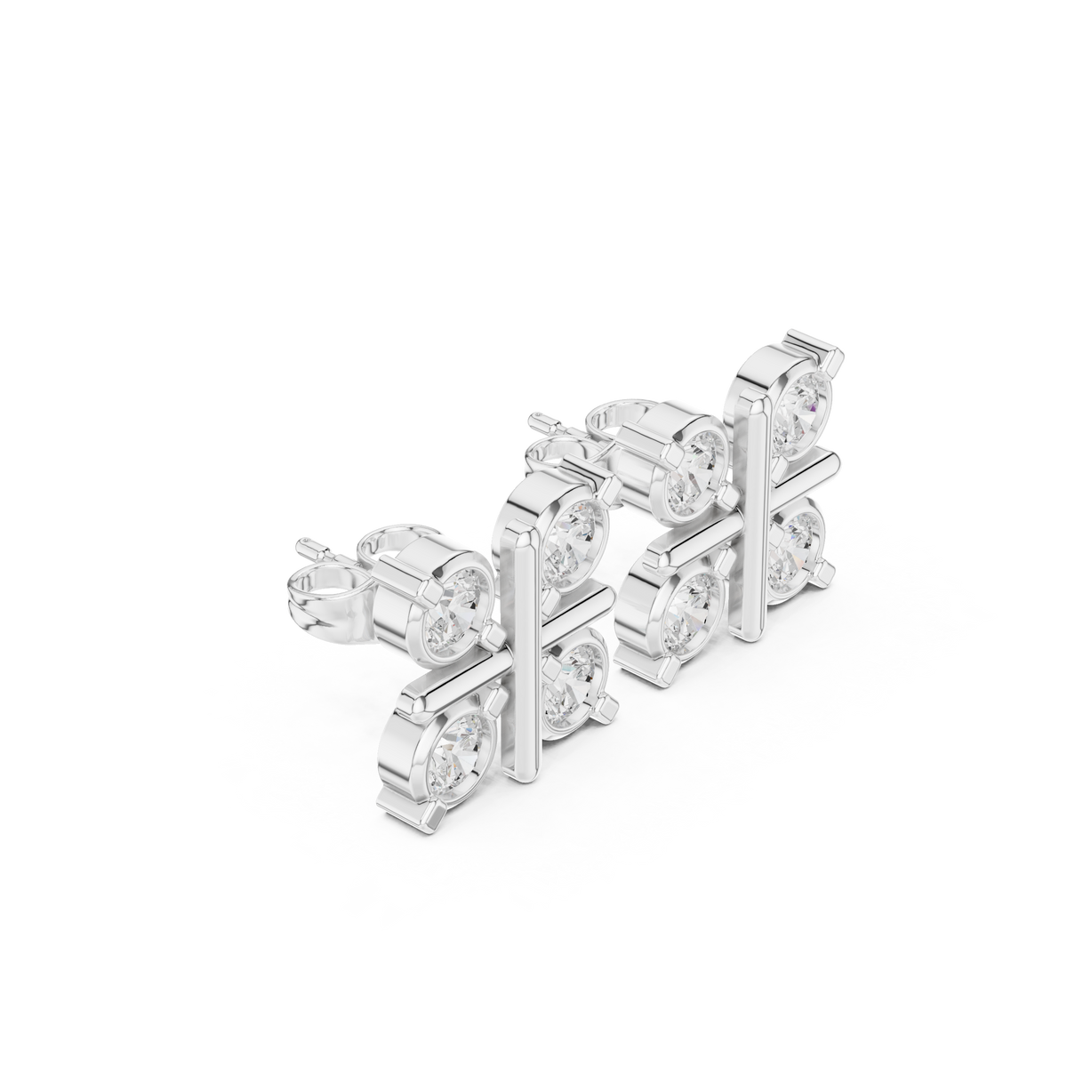 Avenelle Quad Cross Diamond Studs
