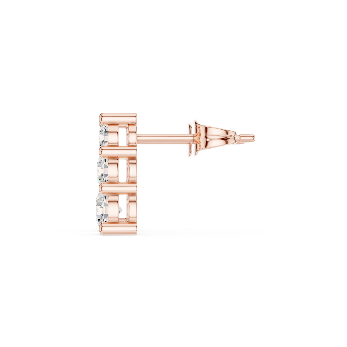 Solara Triple Round Bar Drop Earring