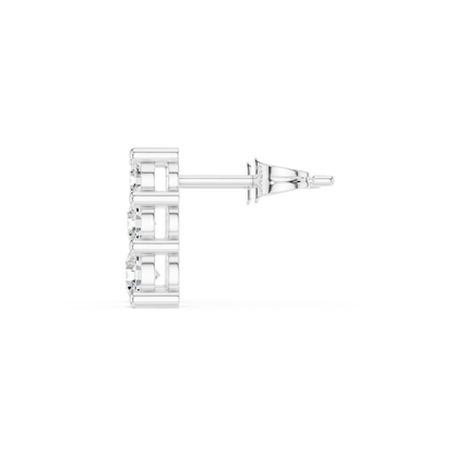 Solara Triple Round Bar Drop Earring