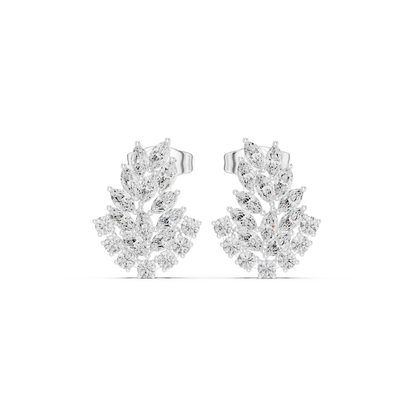 Calyra Botanical Marquise Cluster Studs