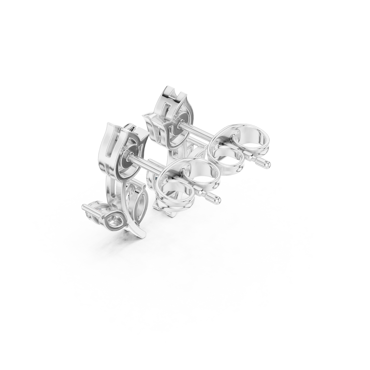 Seravyn Floral Marquise Vine Studs