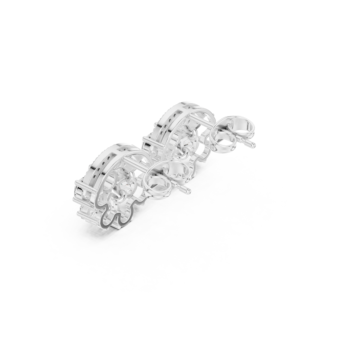 Averelle Floral Pavé Marquise Studs