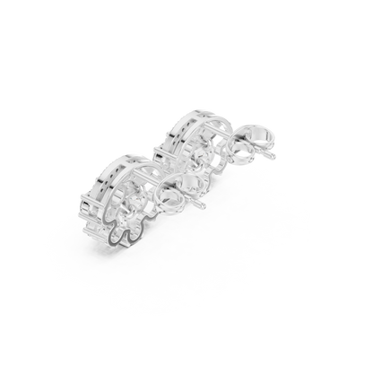 Averelle Floral Pavé Marquise Studs