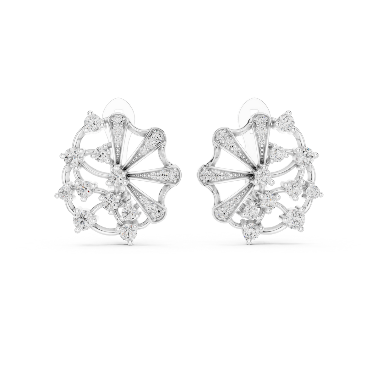 Calista Floral Marquise Hoops