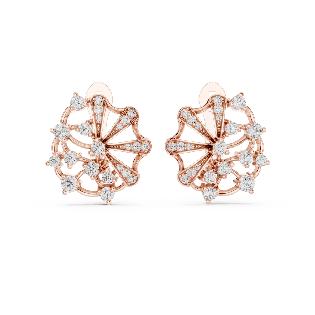 Calista Floral Marquise Hoops