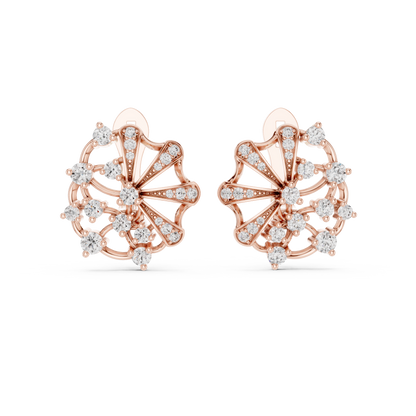 Calista Floral Marquise Hoops