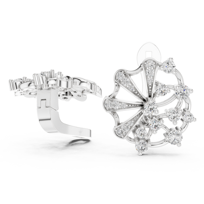 Calista Floral Marquise Hoops