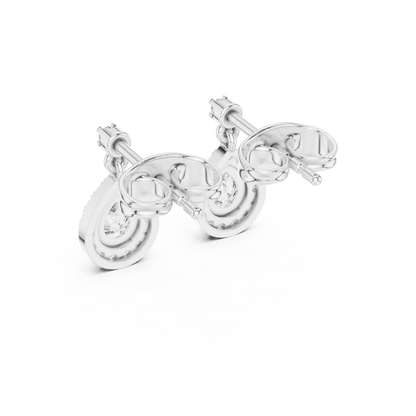 Mirelisse Pear Halo Diamond Drops
