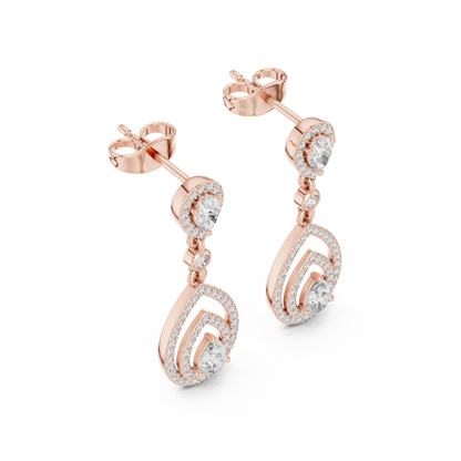 Elvarenne Pear Teardrop Cascade Earring