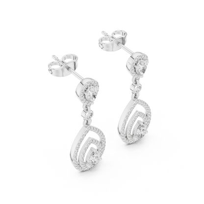 Elvarenne Pear Teardrop Cascade Earring