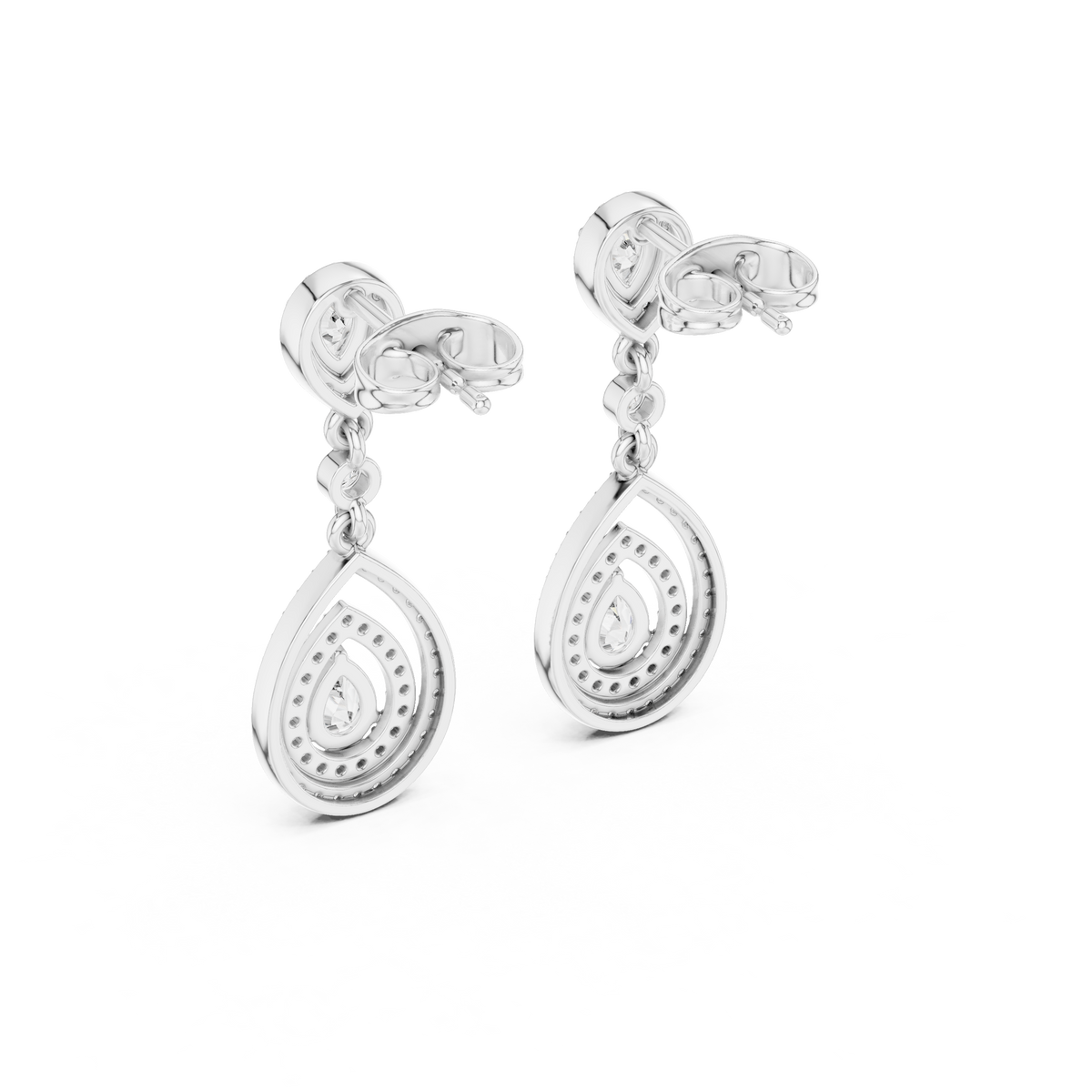 Elvarenne Pear Teardrop Cascade Earring