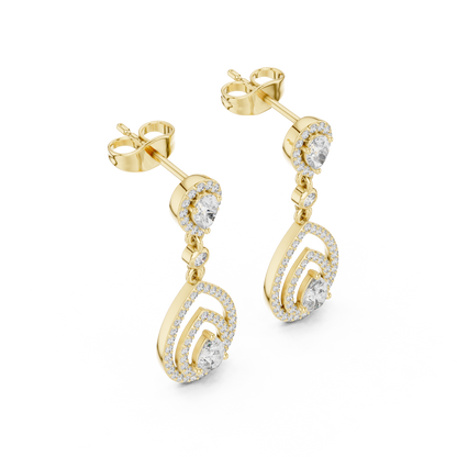 Elvarenne Pear Teardrop Cascade Earring