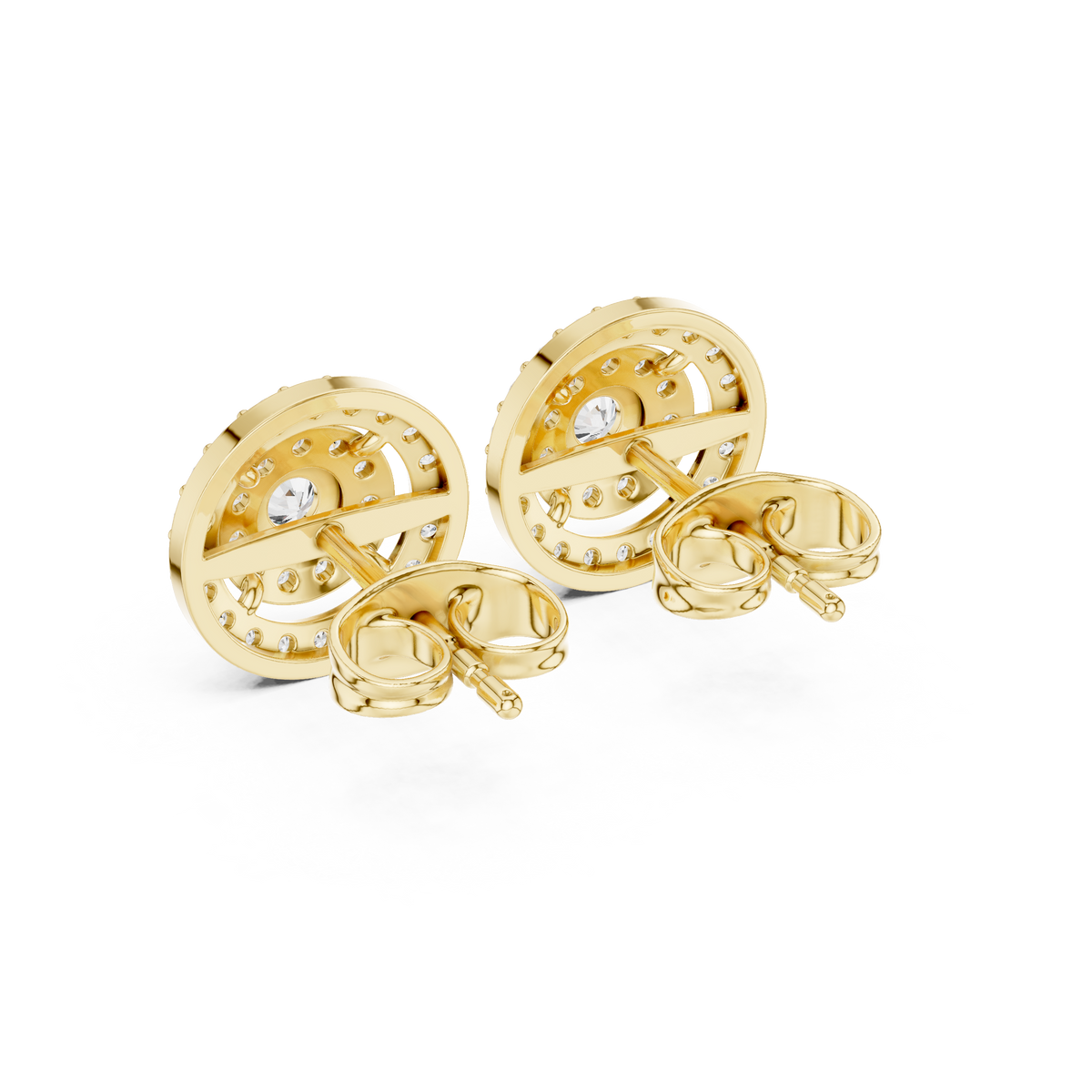 Aurevyn Concentric Double Halo Studs
