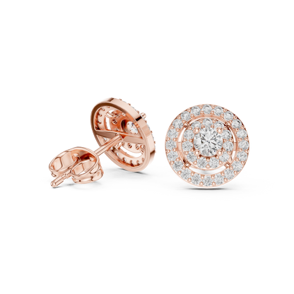 Aurevyn Concentric Double Halo Studs