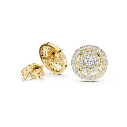 Aurevyn Concentric Double Halo Studs
