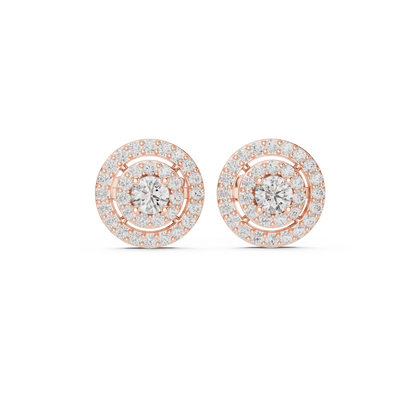 Aurevyn Concentric Double Halo Studs