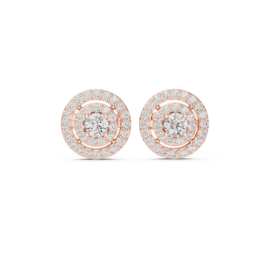 Aurevyn Concentric Double Halo Studs