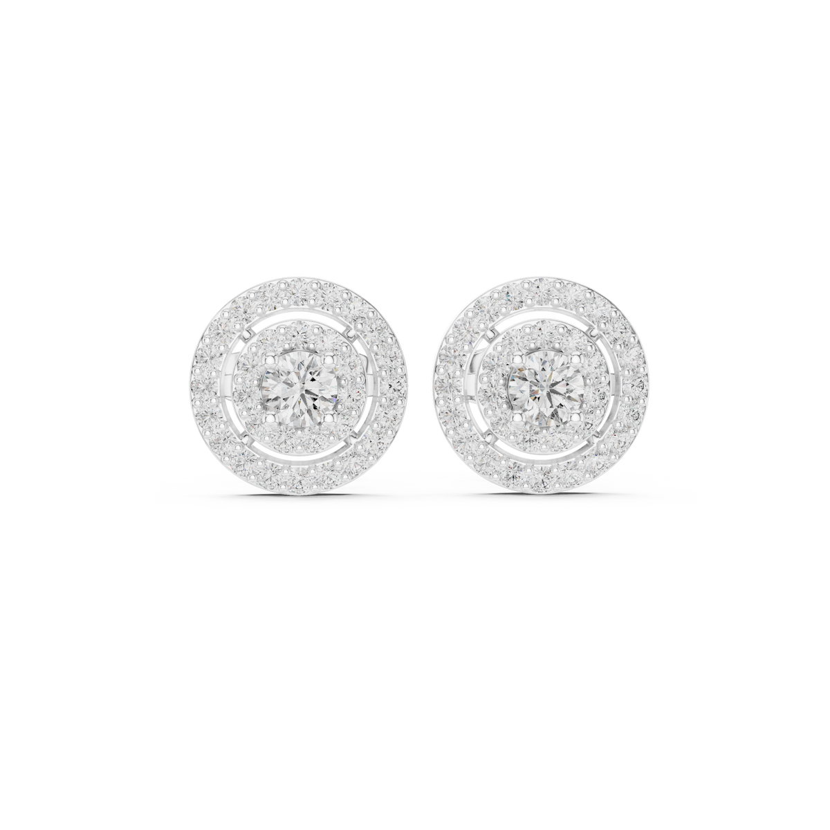 Aurevyn Concentric Double Halo Studs
