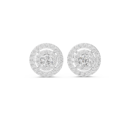 Aurevyn Concentric Double Halo Studs