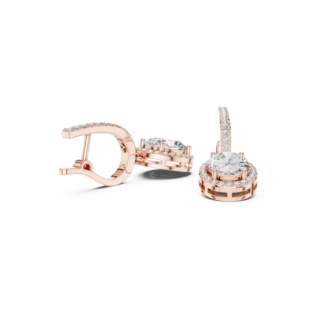 Virelune Oval Halo Bar Drops