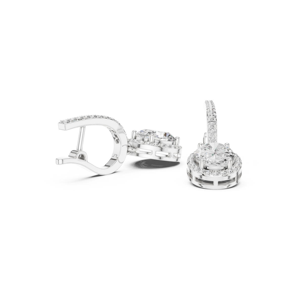 Virelune Oval Halo Bar Drops