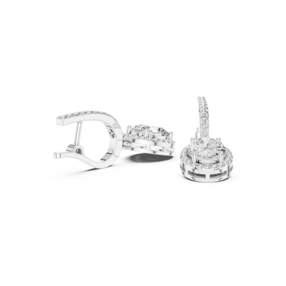 Virelune Oval Halo Bar Drops