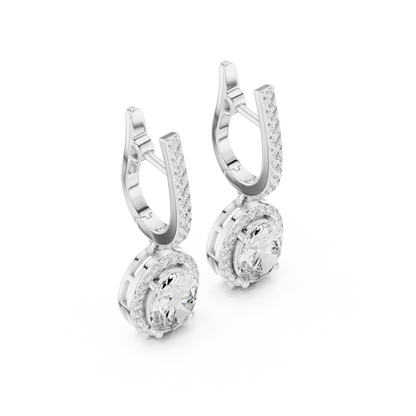 Virelune Oval Halo Bar Drops