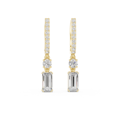 Elvaris Baguette Curved Bar Drops