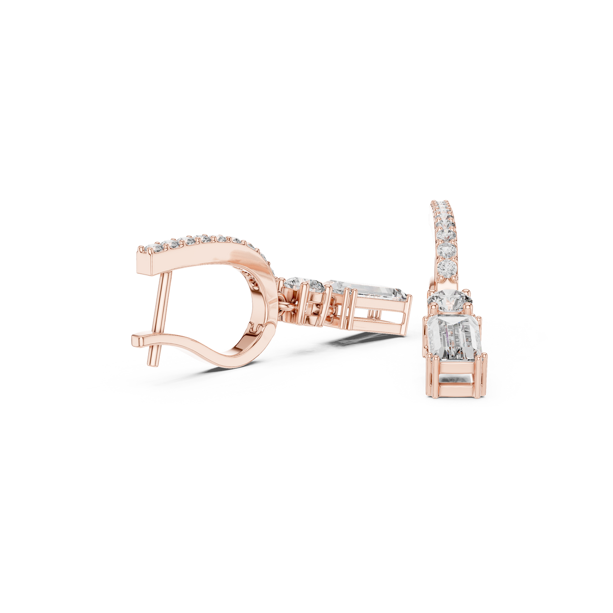 Elvaris Baguette Curved Bar Drops