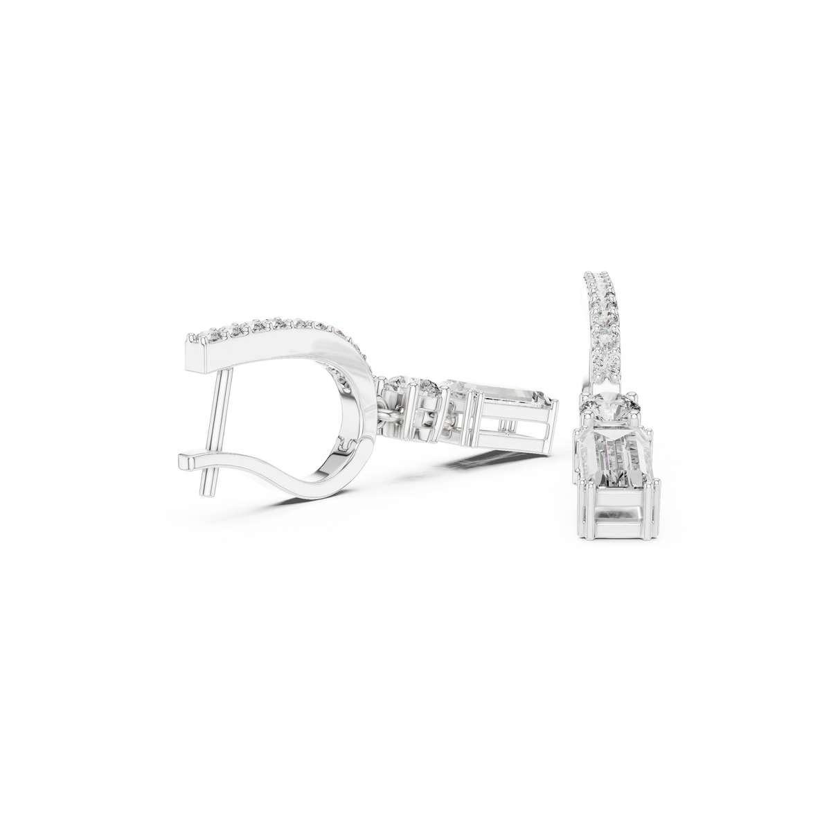 Elvaris Baguette Curved Bar Drops