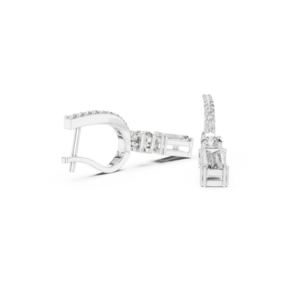 Elvaris Baguette Curved Bar Drops